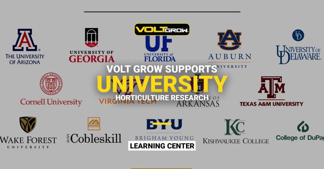 VOLT Grow®: Supporting University Horticulture Research